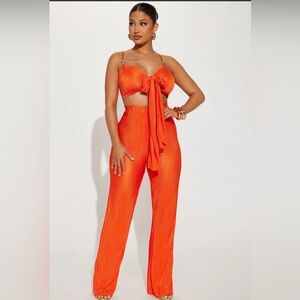 Royal Fantasies Plisse Pant Set